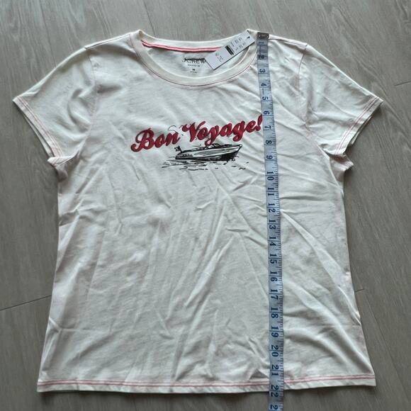 J Crew Bon Voyage Broken In Tee Womens Medium - Picture 4 of 10